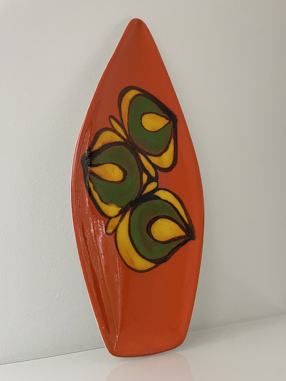 Image 1 of Seltene Orange Bowl Retro 1960 - Poole England