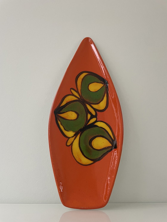 Image 1 of Seltene Orange Bowl Retro 1960 - Poole England