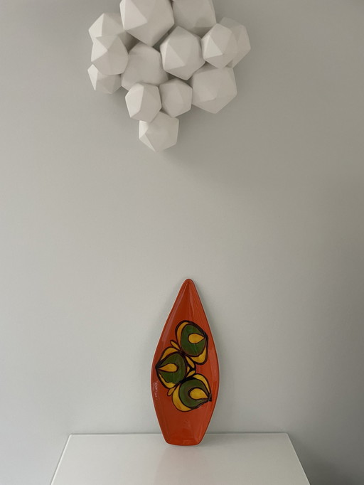 Seltene Orange Bowl Retro 1960 - Poole England