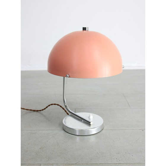 Image 1 of Mid-Century rosa Kugel Tischlampe