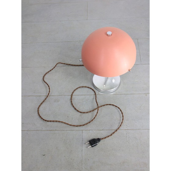 Image 1 of Mid-Century rosa Kugel Tischlampe