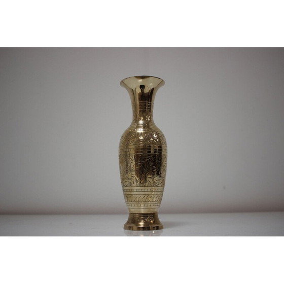 Image 1 of Mid Century Messingvase, Indien 1960er Jahre