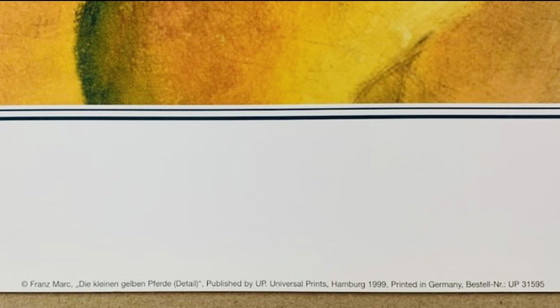 Image 1 of Franz Marc: "Kleine gelbe Pferde". Im Großformat.