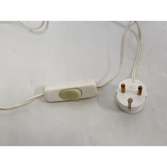 Image 1 of Vintage Space Age Stehleuchte aus Opalglas und vergoldetem Messing, 1970