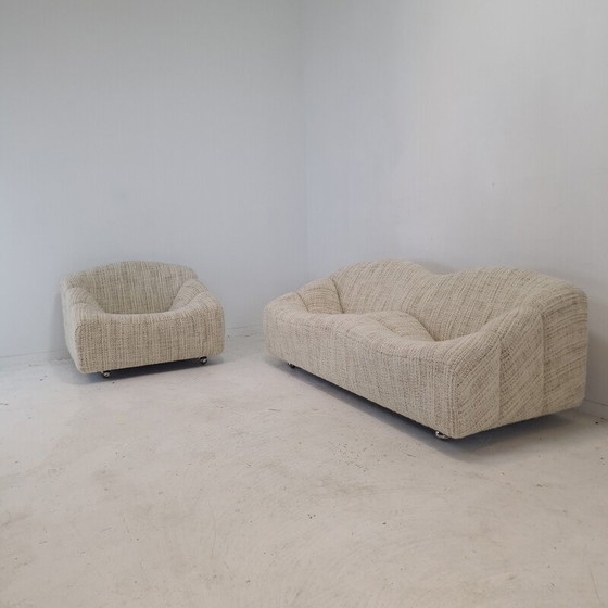 Image 1 of 3-Sitzer-Sofa aus Wolle von Pierre Paulin für Artifort, 1960