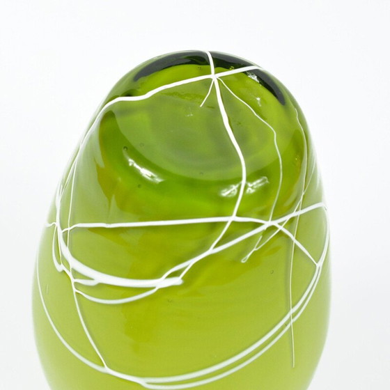 Image 1 of Vase vintage en verre de Farbglashutte Lauscha Thüringen, Allemagne 1970