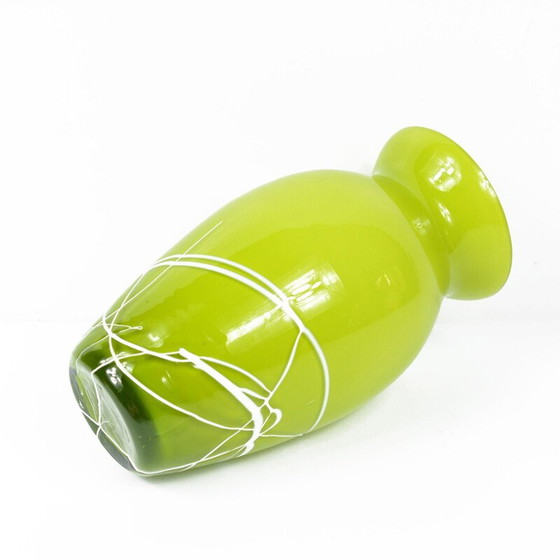 Image 1 of Vase vintage en verre de Farbglashutte Lauscha Thüringen, Allemagne 1970