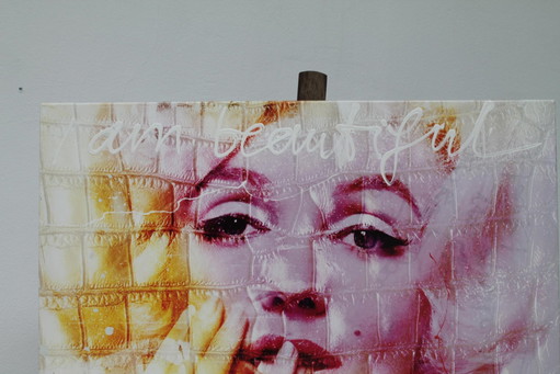 Jack Limberg - Ich bin schön – Jack Liemberg, schilderijen tekeningen, Cotton, Textile, Modern