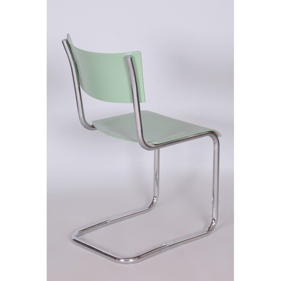 Image 1 of Bauhaus-Schreibtisch und -Stuhl von Thonet, Tschechische Republik 1930er Jahre