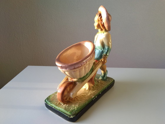 Image 1 of Arnova Art Deco Vintage Gips Statue