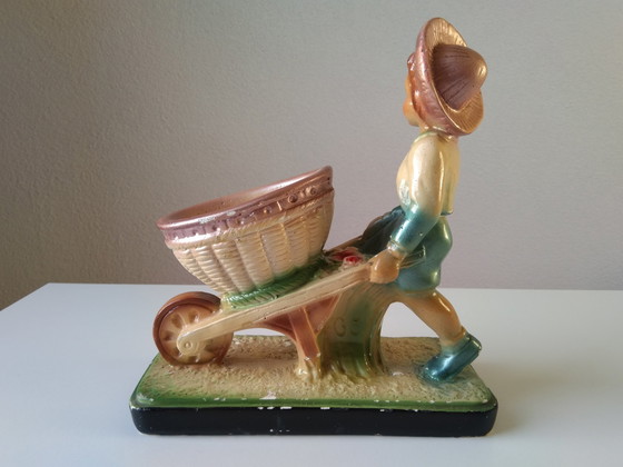 Image 1 of Arnova Art Deco Vintage Gips Statue