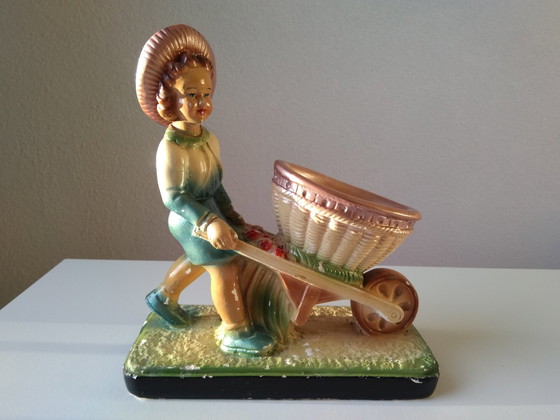Image 1 of Arnova Art Deco Vintage Gips Statue