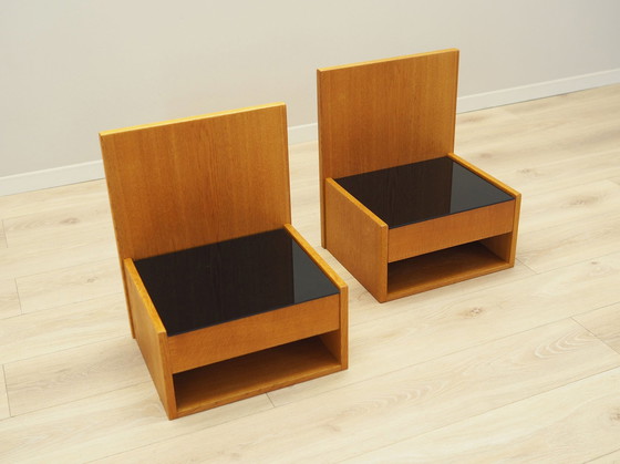 Image 1 of Set von hängenden Nachttischen, Dänisches Design, 1960er Jahre, Designer: Hans J. Wegner, Hersteller: Getama