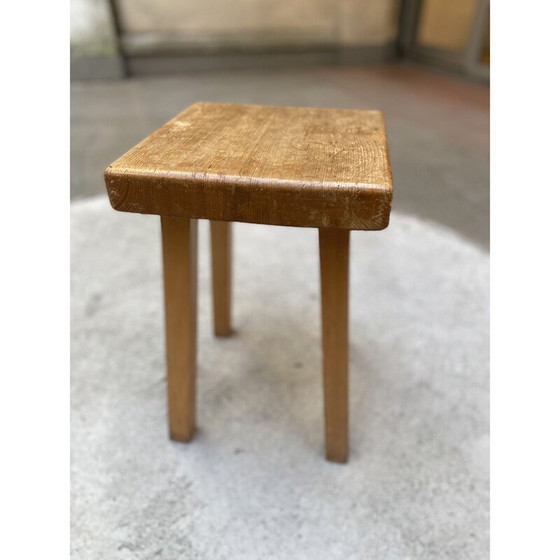 Image 1 of Vintage-Hocker, Auswahl von Charlotte Perriand für Les Arcs, 1960