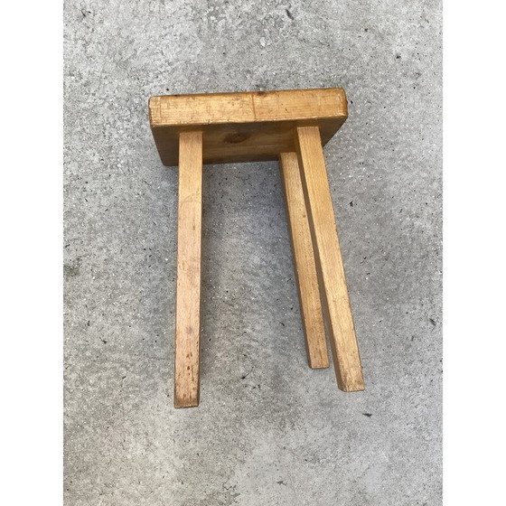 Image 1 of Vintage-Hocker, Auswahl von Charlotte Perriand für Les Arcs, 1960