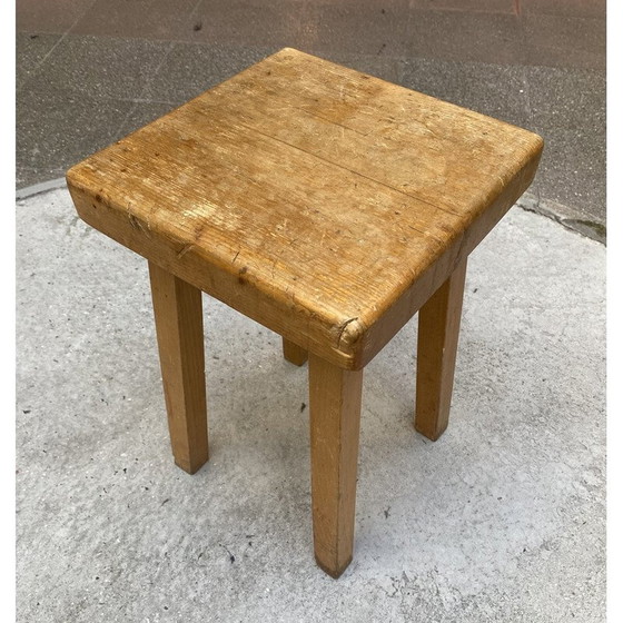 Image 1 of Vintage-Hocker, Auswahl von Charlotte Perriand für Les Arcs, 1960