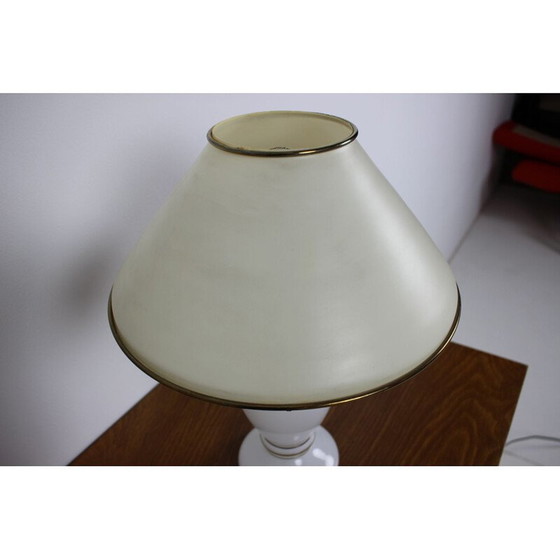 Image 1 of Mid Century Tischlampe aus Glas, 1970er Jahre