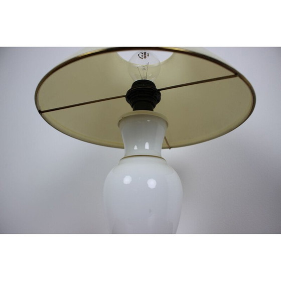 Image 1 of Mid Century Tischlampe aus Glas, 1970er Jahre