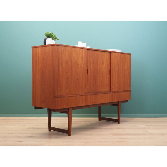Image 1 of Vintage Teakholz Highboard, Dänemark 1960er Jahre