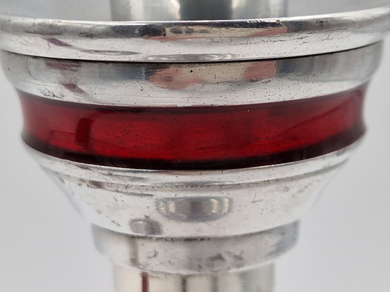 Image 1 of Paar industrielle Vintage-Kerzenständer in Form eines Leuchtturms