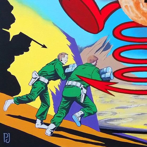 Image 1 of Vintage-Gemälde "Dali pop" Porträt von Pierre Jacob