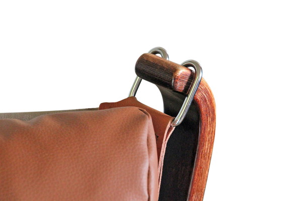 Image 1 of Falcon Sessel Und Sein Ottoman, Sigurd Ressell Für Vatne Mobler, 1970er Jahre