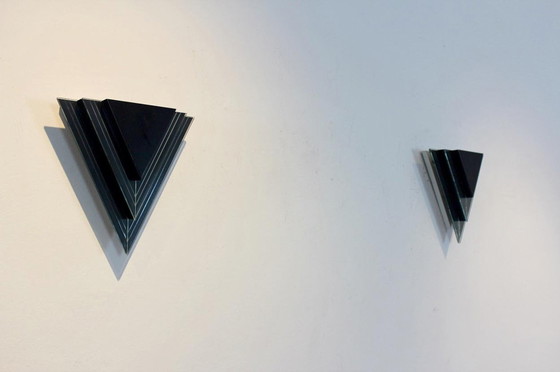 Image 1 of 2x niederländische Modern dreieckige Wandleuchten