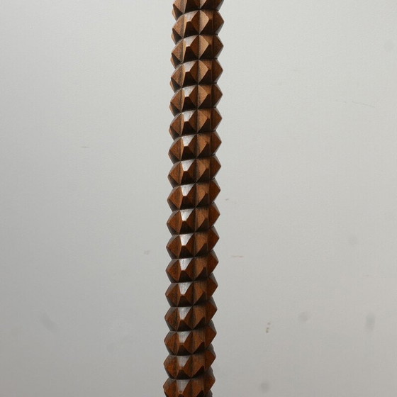 Image 1 of Vintage Art Deco Stehlampe aus Holz, Frankreich 1950