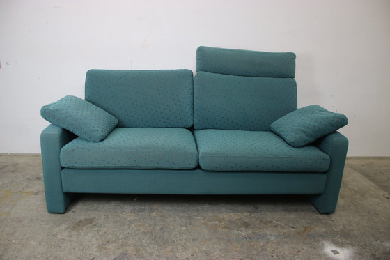 Image 1 of Cor Conseta Couch Türkis Gepunkteter Stoff Kopfstütze Sofa