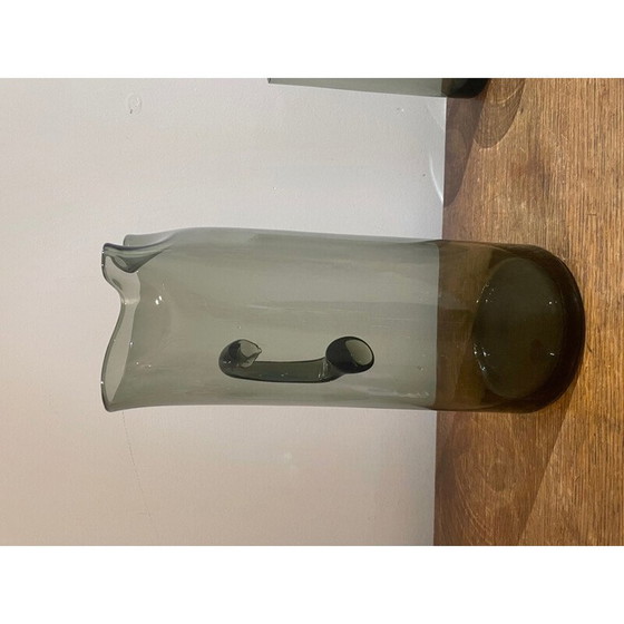 Image 1 of Orangeade-Set aus rauchgrauem Glas, 1970