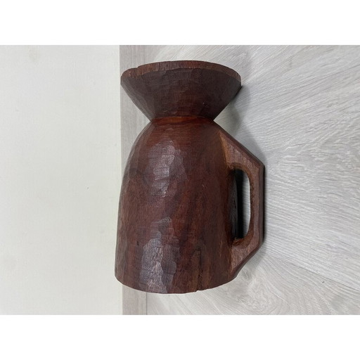 Vintage Mörtel Afrikanische Kunst in Massivholz