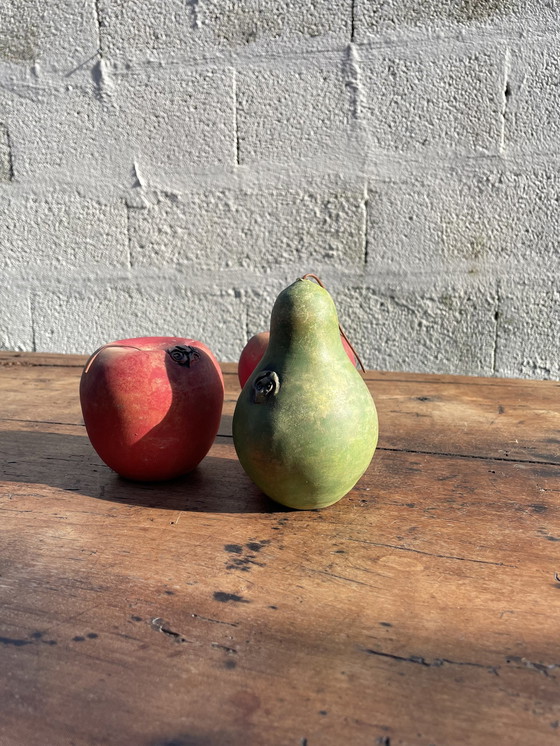 Image 1 of Äpfel Und Pore Von Ornamenten Aus Keramik Handgefertigt Signiert