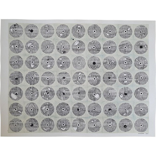 Aquarell auf altem Papier n 585 Jérémie Iordanoff, 2010