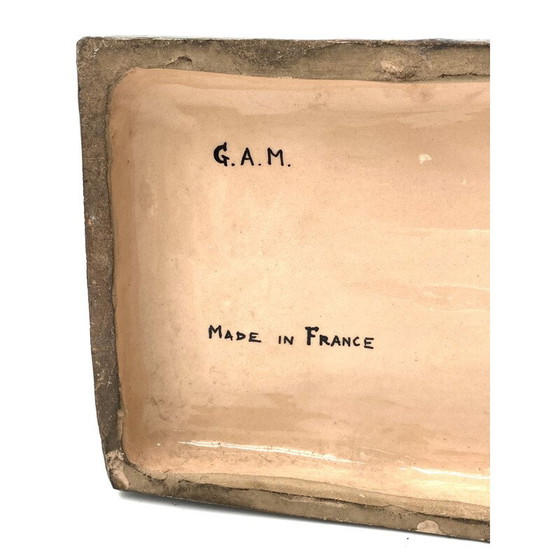 Image 1 of Paar alte Skulpturen von Rugbyspielern von Willy Wuilleumier für G.A.M, Frankreich 1940