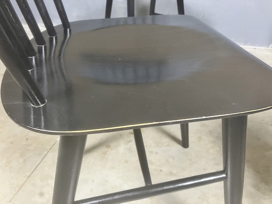 Image 1 of 4x Vintage Barstühle Ton Ironica