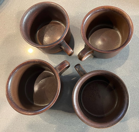 Image 1 of Arabia Ruska Teekanne mit 4 Tassen und Untertassen