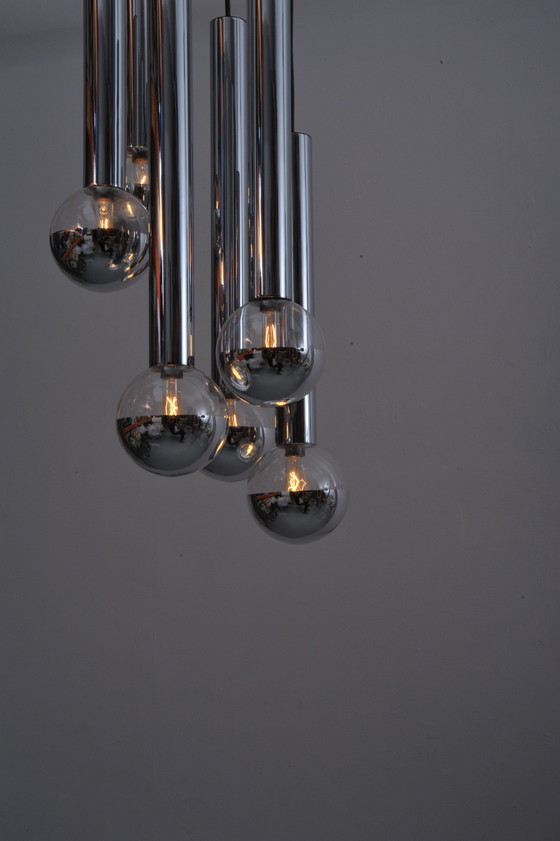 Image 1 of Motoko Ishii Kaskade Deckenleuchte Staff 1970Er Jahre