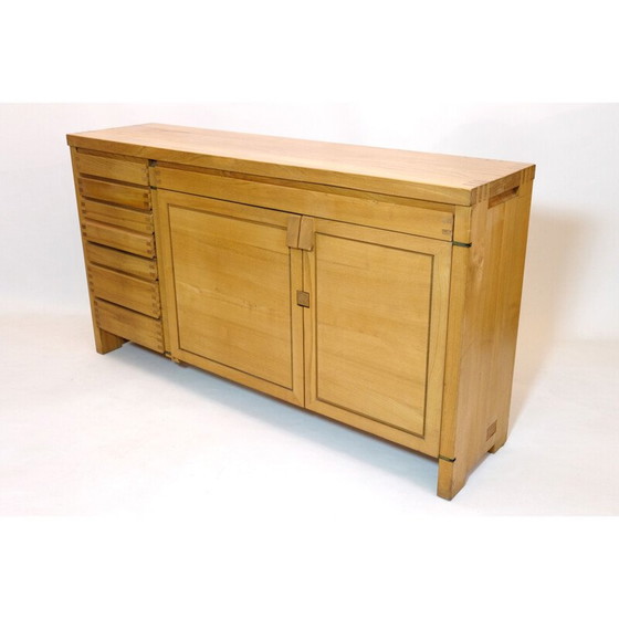 Image 1 of R13 Vintage Sideboard aus massiver Ulme von Pierre Chapo, 1975