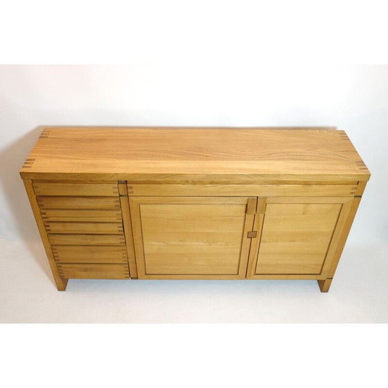 Image 1 of R13 Vintage Sideboard aus massiver Ulme von Pierre Chapo, 1975