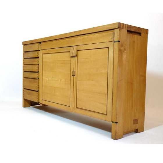 Image 1 of R13 Vintage Sideboard aus massiver Ulme von Pierre Chapo, 1975