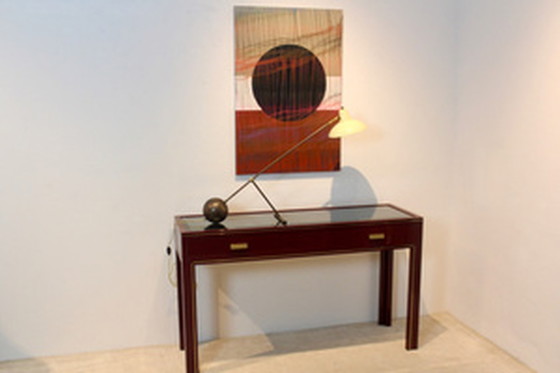 Image 1 of Handgefertigter Wandteppich aus Leinen "Holistisch" von Lawrence Kwakye