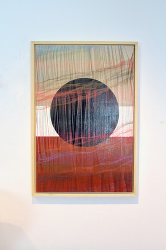 Image 1 of Handgefertigter Wandteppich aus Leinen "Holistisch" von Lawrence Kwakye