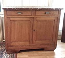 Art Deco Sideboard Eiche Massiv Blond Breite 120 Cm