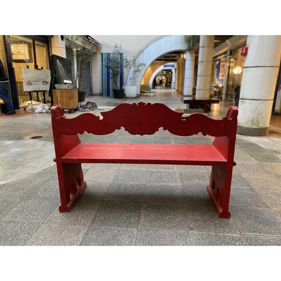 Image 1 of Alte venezianische Holzbank, 1950er Jahre