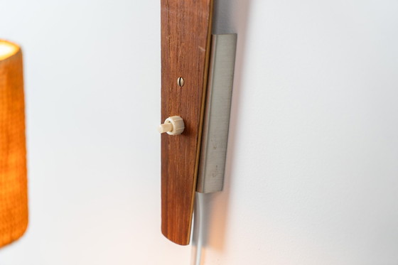 Image 1 of Wandleuchte aus Sperrholz und Sisal (Dänemark, 1960er Jahre).