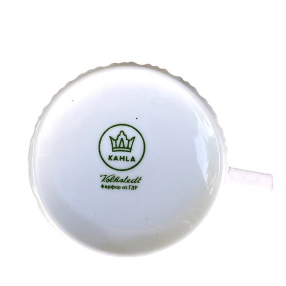 Image 1 of Kaffeeservice aus türkisfarbenem Porzellan für Kahl, Deutschland 1960