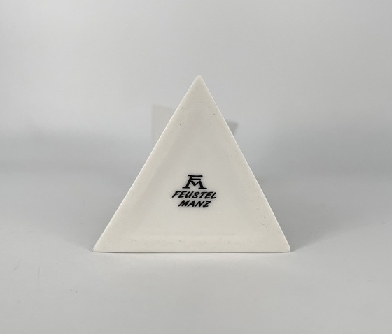 Image 1 of Österreichischen Werkstätten - Kubismus Memphis Kerzenhalter, Leuchter - Porzellan Feustel Manz Design