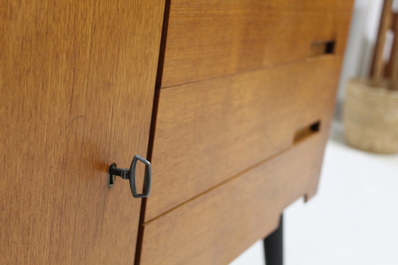 Image 1 of Vintage TV-Schrank, Kommode, Sideboard - Friedrich A. Flamme F.A.F. 1960er Jahre