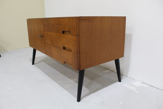 Image 1 of Vintage TV-Schrank, Kommode, Sideboard - Friedrich A. Flamme F.A.F. 1960er Jahre