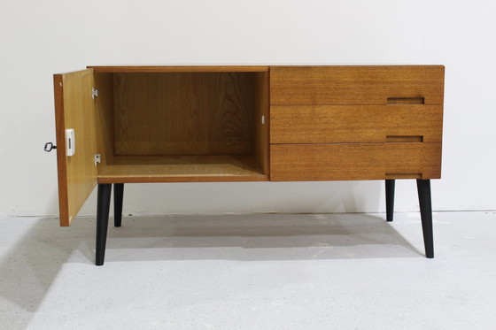 Image 1 of Vintage TV-Schrank, Kommode, Sideboard - Friedrich A. Flamme F.A.F. 1960er Jahre
